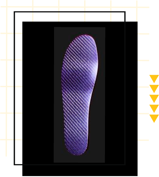 Shoe insole with textured surface

